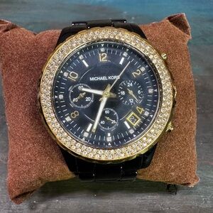 MICHAEL KORS black Madison watch